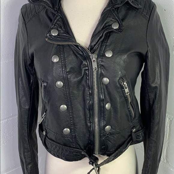 Nwot free people moto leather jacket - Picture 4 of 7